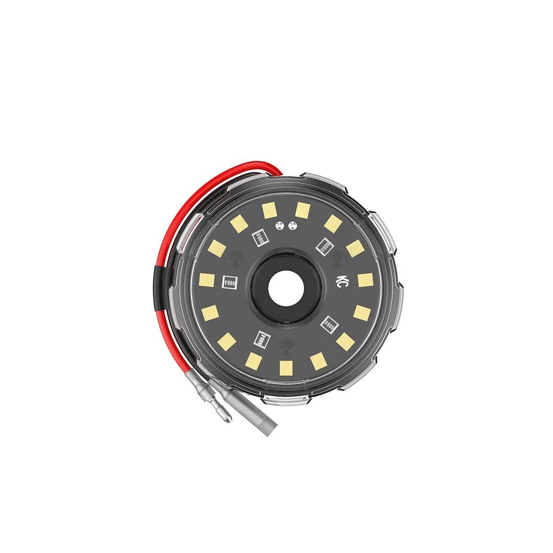 1358 – KC HILITE Underbody Light Kit, Universal Body Mount 2.2 Inch Round x 0.53 Inch Depth Samsung SMD 3035 LED Whit...